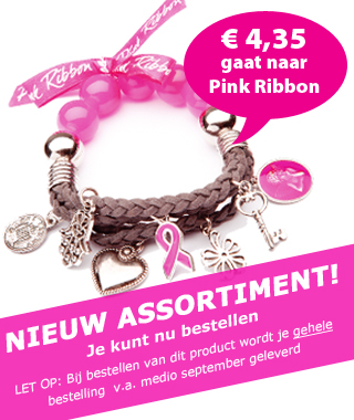 Pink Ribbon Geluksarmband 2010