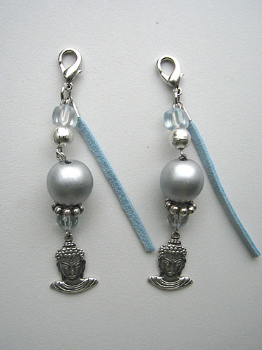 set Clip-on Buddha Blue