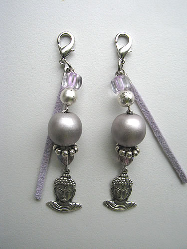 set Clip-on Buddha Lilac