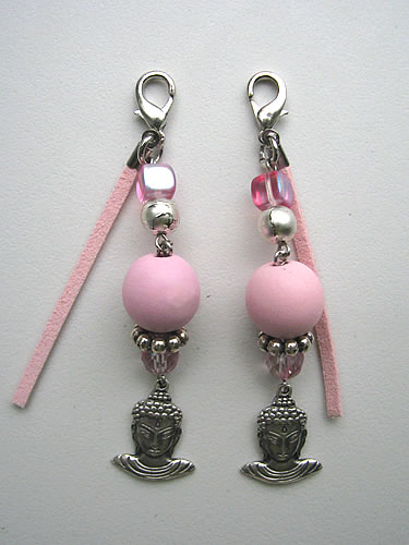 set Clip-on Buddha Pink