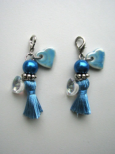 set Clip-on Kwastje Blauw