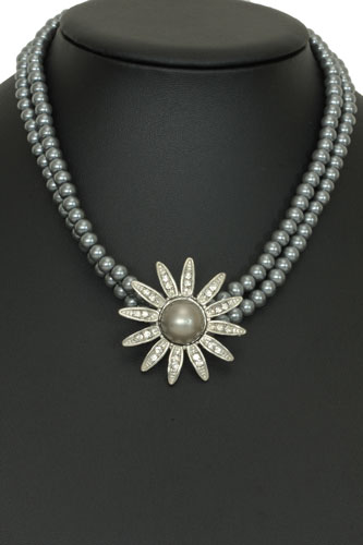 Parelketting antraciet